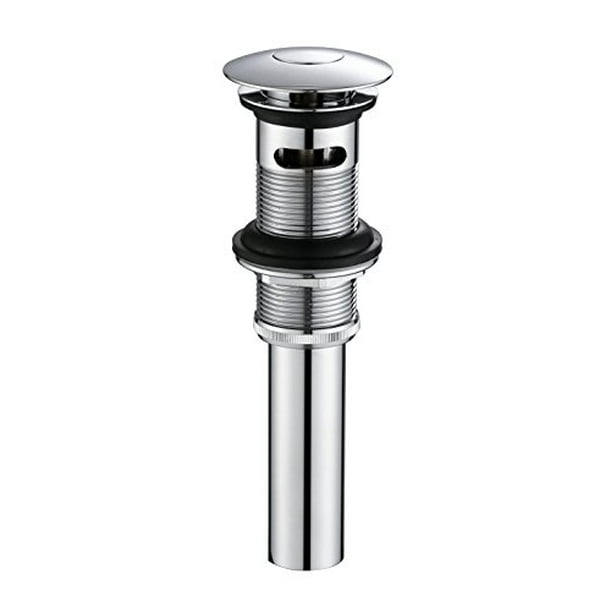 Ruvati RVA5101CH Bathroom Sink Popup Drain with Overflow Polished