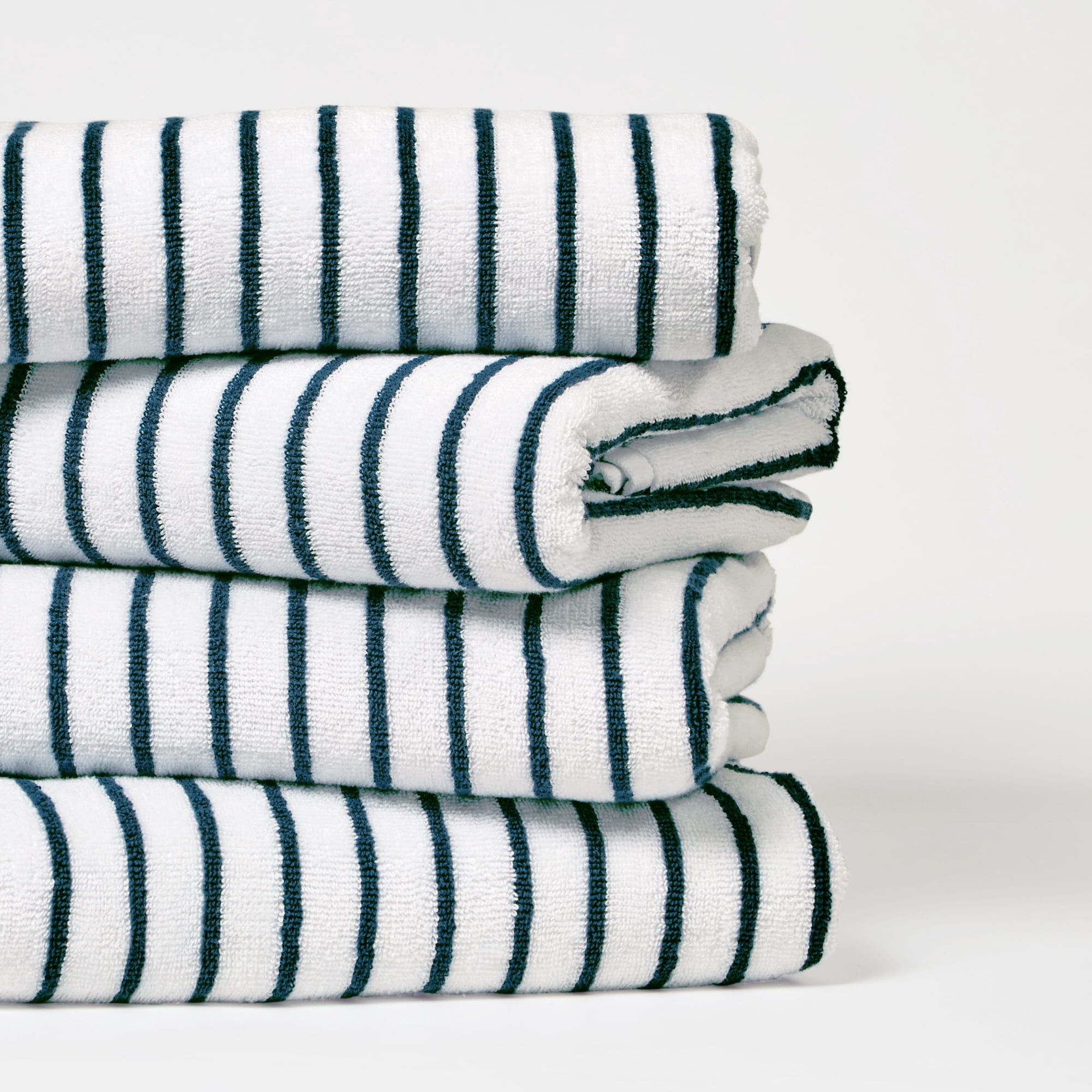Comfort Canopy - Cabana Stripe Beach Pool Towels - Oversized 100% Ring Spun Cotton, Ultra Soft, Plush and Highly Absorbent, 35 x 65