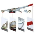 thumbnail image 2 of Dual Gear Power Puller, Hand Cable Puller Come Along Winch with 3 Hooks, 5 Ton (11,000 lb) Capacity, 2 of 7
