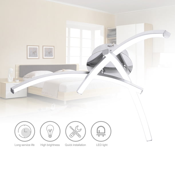 Lámpara de techo LED de 3 ramas, color blanco, 18 W, para cocina y salón