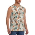 thumbnail image 2 of Balery Squirrels and Trees Camisetas sin mangas para hombre, absorbe la humedad y protege contra el mal olor.-XX-Large, 2 of 7