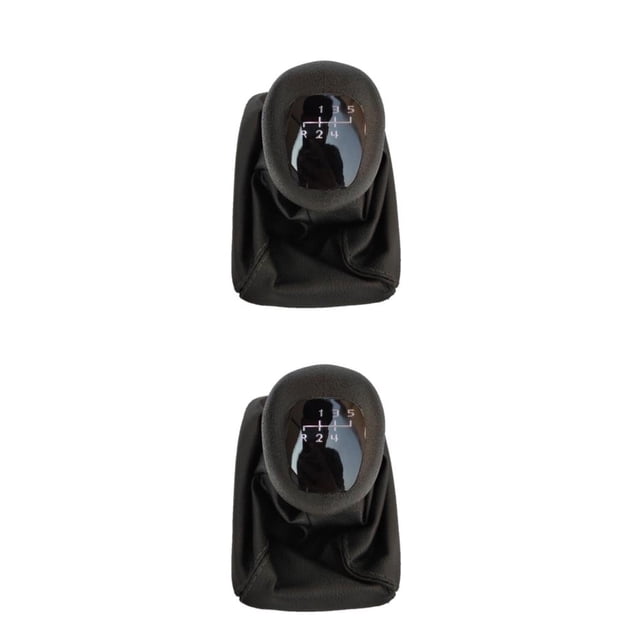 maskred Car Gear Knobs Gaiter Boot Cover Reliable Replacement With Match Black Made black 2Set