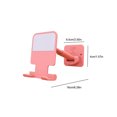 thumbnail image 4 of Sidaley Soporte para teléfono de pared, autoadhesivo, plegable, manos libres, perezoso, soporte para teléfono móvil, rotación de 90 grados, estante Electrónica Rosado, 4 of 6
