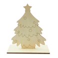 thumbnail image 1 of Adornos De De Navidad Árbol De Renos Decoración De De Navidad 2 BLESIY  Decoraciones de madera de árbol de Navidad en 3D, 1 of 8