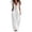 200#White, variant on Women's Wide Leg Jumpsuit Baggy Loose Sleeveless V Neck Button Up Casual Jumpers Rompers with Pockets Wine L