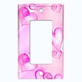 thumbnail image 5 of Metal Light Switch Plate Cover Purple Pink Watercolor Love Hearts LOV010, 5 of 13