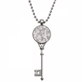 thumbnail image 1 of Chat Mode Affiche Protéger Animal Animal Amant Collier Vintage Argent Bijoux Clés, 1 of 3