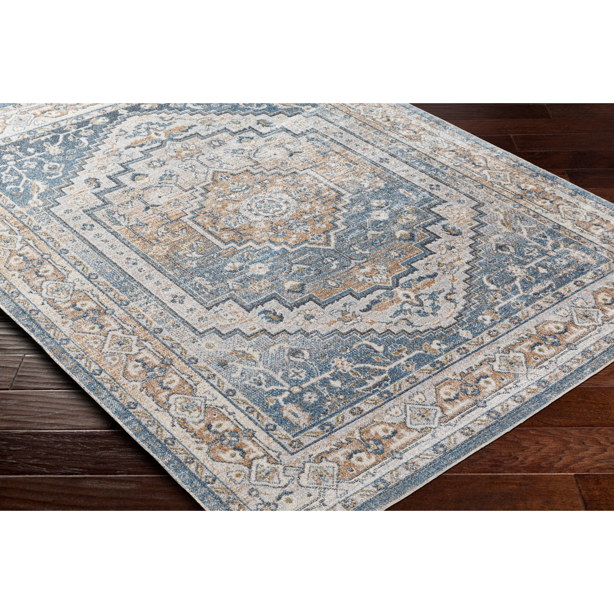 Artistic Weavers  Charcoal/camel 2'6" x 8'  Machine Washable Runner Area Rug