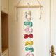thumbnail image 1 of Organizador de Almacenamiento de Pinzas para El Pelo de Animales de Madera – Colgante de Cuerda para Decoración de Pared, Bloques de Madera Maciza con Múltiples Ranuras para Tarjetas, Organización De, 1 of 6