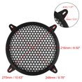 thumbnail image 4 of Unique Bargains 2pcs 8' Black Round Car Speakers Cover Plastic Mesh Woofer Subwoofer Protector, 4 of 5