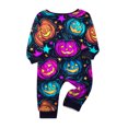 thumbnail image 5 of Matching Family Halloween Pajamas Set - 2026 Cute Ghost & Pumpkin Print Two-Piece Sleepwear Pjs - Family Matching Pajamas Soft Holiday Jumpsuit Loungewear for Family, 5 of 6