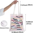 thumbnail image 2 of WWS-Singer Album Canvas Tote Bag Singer Concert Gifts Song Lyrics Shoulder Bag Singer Merchandise, 2 of 4
