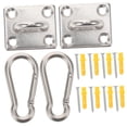 thumbnail image 6 of WEUVEB 1Set Stainless Steel Pad Eye Plate Ceiling Hooks Heavy Duty Marine Applications 1.30X1.10X0.86In, 6 of 8