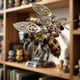thumbnail image 5 of Colección de modelos de abejas de metal Hobby Manualidades Escultura mecánica Modelo mecánico de bricolaje Estilo F, 5 of 9