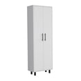 thumbnail image 4 of White 5-Shelf Storage Organizer Bookcase, Particle Board Freestanding Shelving Unit for Living Room, Bedroom, Office, 4 of 5