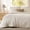 02 - Beige (No Comforter), variant on Textured Duvet Cover Queen Size - Cotton-Like Polyester Jacquard Duvet Cover Set for All Seasons - 3 Pieces Soft Bedding Set with 2 Pillow Shams, NO Comforter (Beige, Queen, 90"x 90")