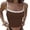 Coffee, variant on Women's Tanks Women Slim Fit Backless Vest with Contrast Color for Stylish Summer Wear Pink L