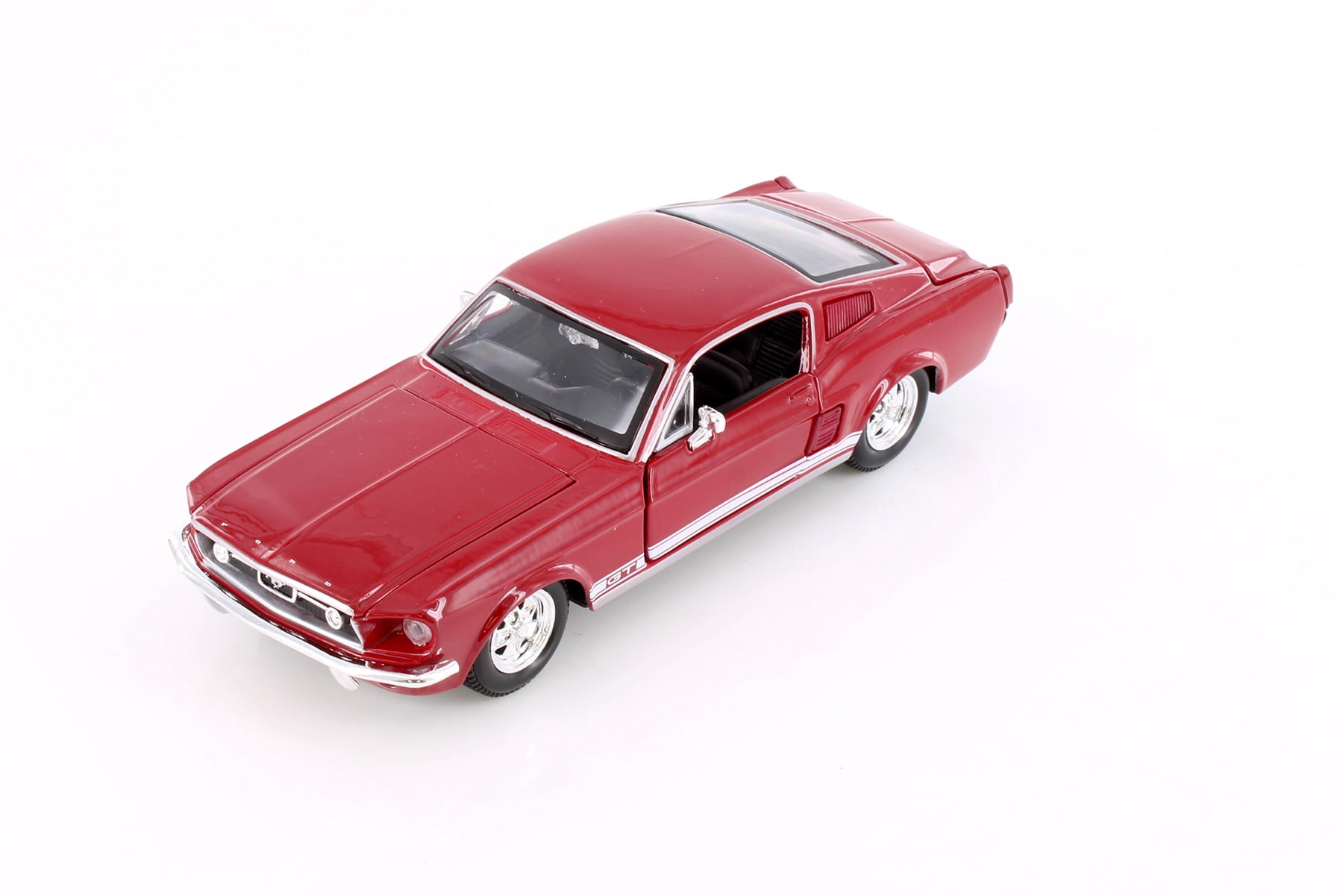 1967 Ford Mustang GT-500 Hard Top, Red - Showcasts 37260 - 1/24 Scale Diecast Model Toy Car
