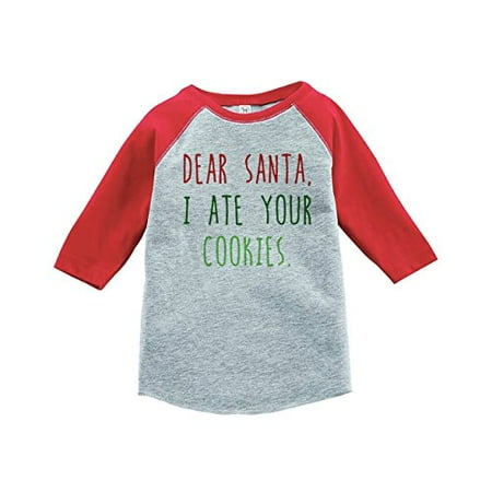 

Custom Party Shop Kids Funny Christmas Raglan Shirt Red