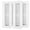 White-4Pack-2x10, variant on Floor Register 4x14 6 Pack Vent Covers For Home Heavy Duty Steel Walkable Vents Air Sidewall And