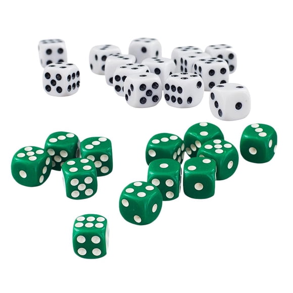 Paquete de 100 dados opacos D6 seis caras para accesorios D&D RPG MTG y