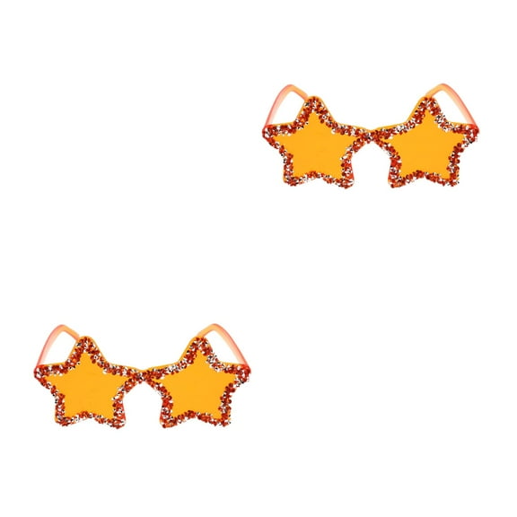 Worgeous 2pcs Trendy Star Shape Rimless Sunglasses Star Shaped Sunglasses Party Cool Sunglasses Sunglasses Party Favors Inlaid with Rhinestone
