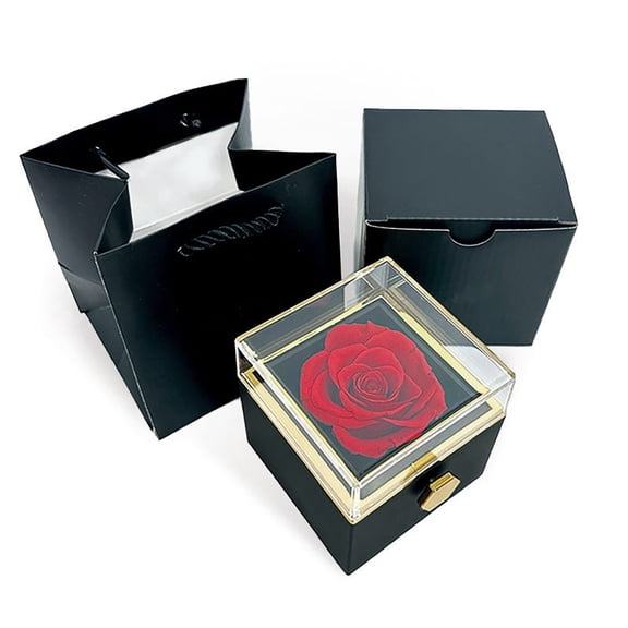 Jewelry Box on Sale Tanuse Timeless Rose Box Box Jewelry Box Inside Can Any Jewelry for Moms Wives Valentines Birthdays and Anniversaries Eternal Rose Clearance A Jewelry Box