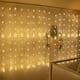 thumbnail image 1 of Guirnaldas de luces LED, cortina de estrellas conectable, luces de hadas para ventanas con control remoto, luces navideñas para decoración de ventanas, 1 of 8