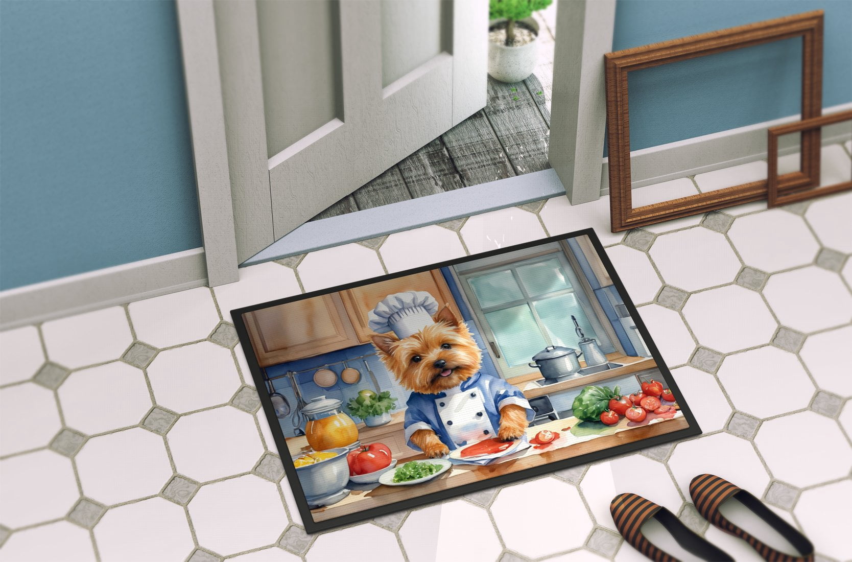 Carolines Treasures DAC6292JMAT 24 x 36 in. Norwich Terrier The Chef Doormat