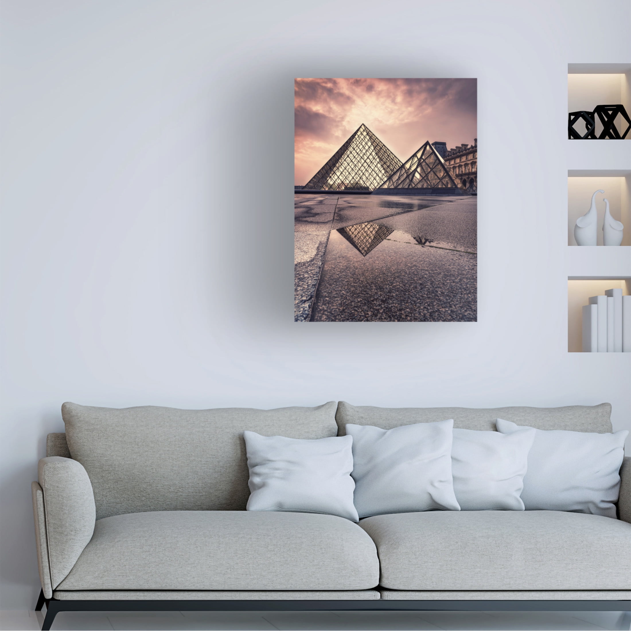 Trademark Fine Art Amir Ehrlich Triangular value Canvas Wall Art