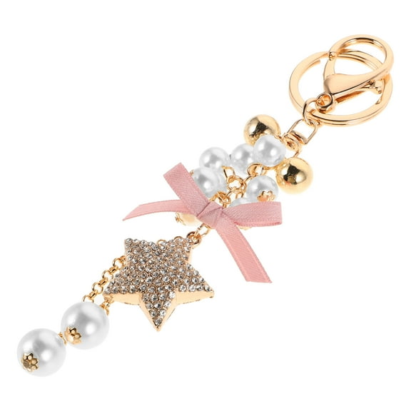 LABSERRON 1Set Cute Star Shaped Rhinestone Keychain Handbag Pendant