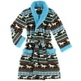 thumbnail image 3 of Horse Fair Isle Lazy One Ultra-Cozy Bathrobes for Women (L/XL), 3 of 7