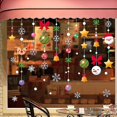 thumbnail image 2 of Wabjtam 1 juego de calcomanías de arte de copo de nieve extraíbles de Papá Noel para decoración de pared del hogar/tienda, 2 of 5