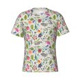 thumbnail image 4 of Vsdgher Rabbit And Butterfly Print Men's Dry Fit Mesh Athletic Shirts Moisture Wicking Tennis T-Shirt Tops, 4 of 9