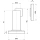 thumbnail image 4 of Tope de puerta magnético Ormromra aspecto antiguo 5 cm h 8,4 cm, 4 of 5