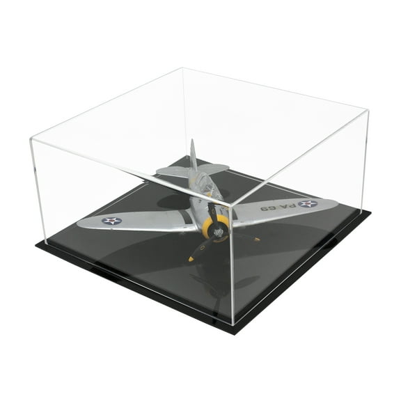 Acrylic Deluxe Clear Display Case - Medium Rectangle Box 12" x 12" x 6" (A030-DS)
