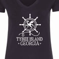 thumbnail image 4 of Inktastic Tybee Island Georgia Travel Women's V-Neck T-Shirt, 4 of 5