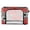 Red Coral Art, variant on Collapsible Water-Resistant Storage, Double-door Storage Bins for Closet Organizers Terracotta Ethnic Printed 16.9"x11.4"x10"