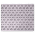 thumbnail image 1 of Floral Mouse Pad, Image of Vintage Style Hand Drawn Flowers and Polka Dots, Rectangle Non-Slip Rubber Mousepad, Pale Mauve Charcoal Grey, by Ambesonne, 1 of 2
