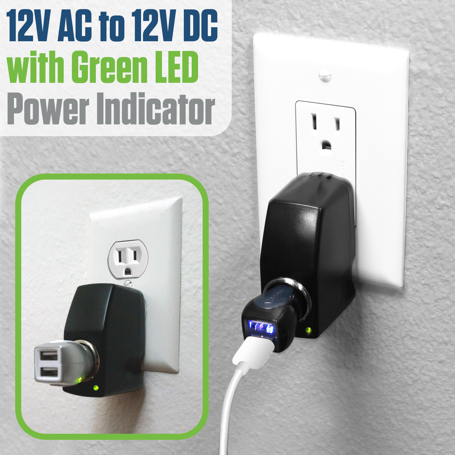 Cellet 120V AC to 12V DC Power Converter Adapter photo 2
