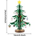 thumbnail image 2 of Wooden Christmas Tree DIY Christmas Tree Set Miniatures Creative Decorations Festival Party Christmas Tree Table Decoration for Holiday, Festival,Home, 2 of 4