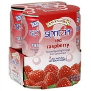Knudsen Raspberry Sparkling Water, 10.5 oz, 4ct (Pack of 6)