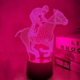 thumbnail image 2 of YSTIAN 3D Horse Racing Night Light led Lamp Illusion 7 Color Changing Touch Switch Table Desk Decoration Lamps Birthday Gift Acrylic Base USB Cable Toy, 2 of 3