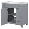 Bellemave 36" Bathroom Vanity with Sink, Free Standing Single Bathroom Vanity Set with 1 Cabinet ...