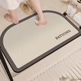 thumbnail image 4 of sruoe Bath Mat Rugs, Bath Mats for Bathroom Floor, Extra Absorbent Quick Dry Bathroom Mats, Washable Bath Rugs and Mats, Bath Carpet for Shower, Rubber, Beige, 4 of 5