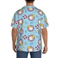 thumbnail image 5 of Sigee Gnome Pool Party Print Men's Shirts Casual Button Down Short Sleeve Summer Beach Shirt Hawaiian Vacation Shirts Tee Shirt-, 5 of 7