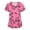 Light pinkA_06126RR, variant on Hearthz S-5XL Valentines Day Scrubs for Women Love Heart Graphic Fitted Scrub Tops Women Stretchy V Neck Short Sleeve Nurses Working Uniforms with Pocket