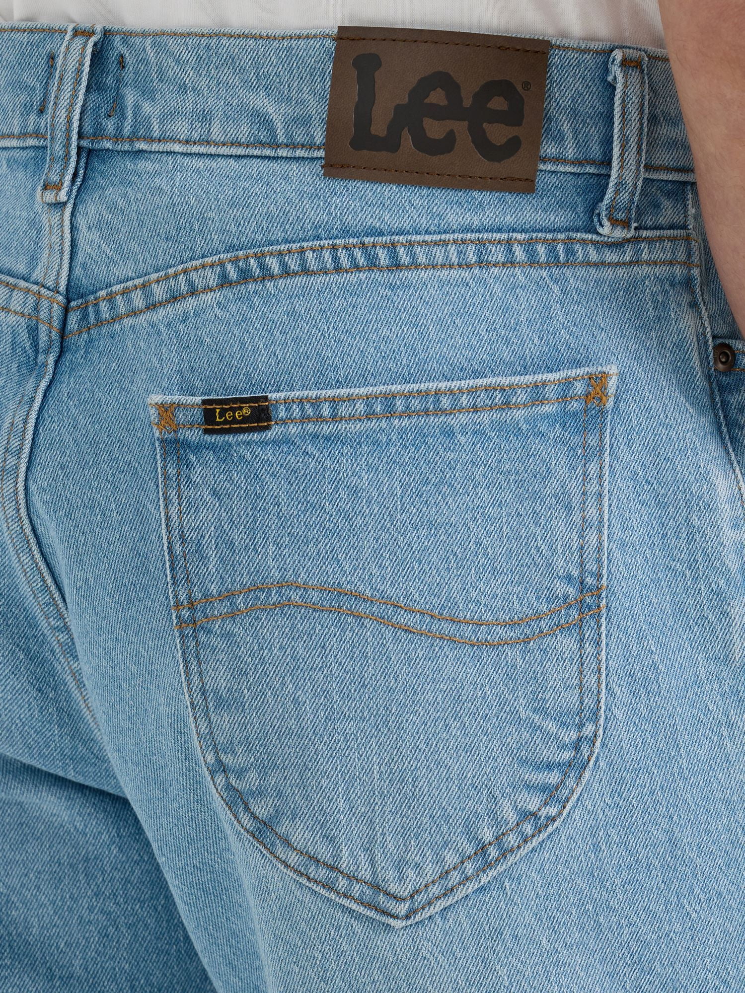 Lee Men's Legendary Loose Fit Straight Leg Jeans, Cotton Spandex