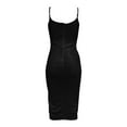 thumbnail image 4 of Ketyyh-chn99 Robe pour Femmes Robe d'Été Col en V Manches Courtes Robe de Soirée Élégante Robe Maxi de Fête Robe de Fête Noir,P, 4 of 4