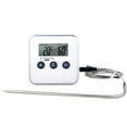 thumbnail image 1 of Meat Thermometers & Timers with LCD Display Thermometer Clock Timer with Stainless Steel Probe Instant, 1 of 8